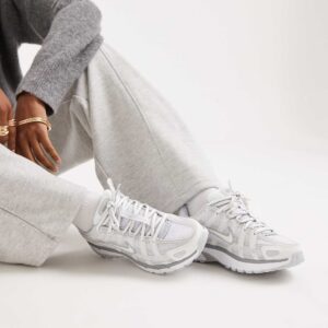 Nike - P-6000 - Baskets unisexes - Blanc et argenté