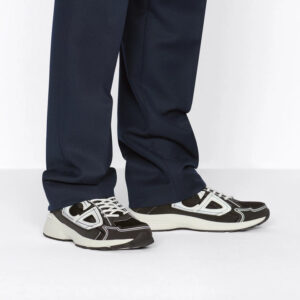 DIOR Sneaker B30 Maille noire et tissu technique noir